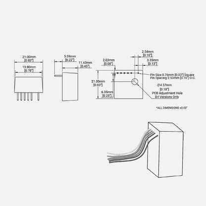 BuckPuck 3023D - DC Buck Driver w/ Wire Leads