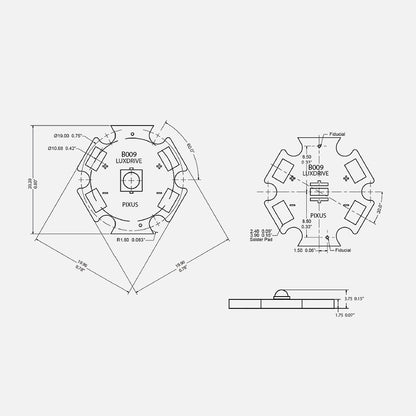 Pixus B009 White Star Board