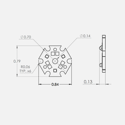Saiph J036 White Star Board