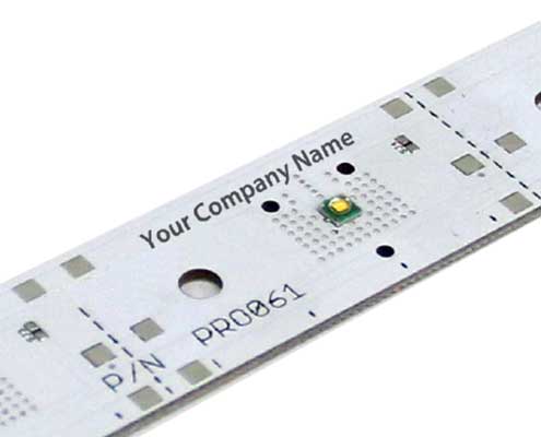 Brand your company name on LED light engine PCB