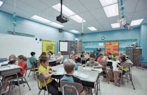 Tunable White LED Classroom Lighting