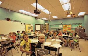 Tunable warm-white LED Classroom Lighting