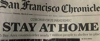 Virus newspaper headline