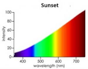 SPD of sunset