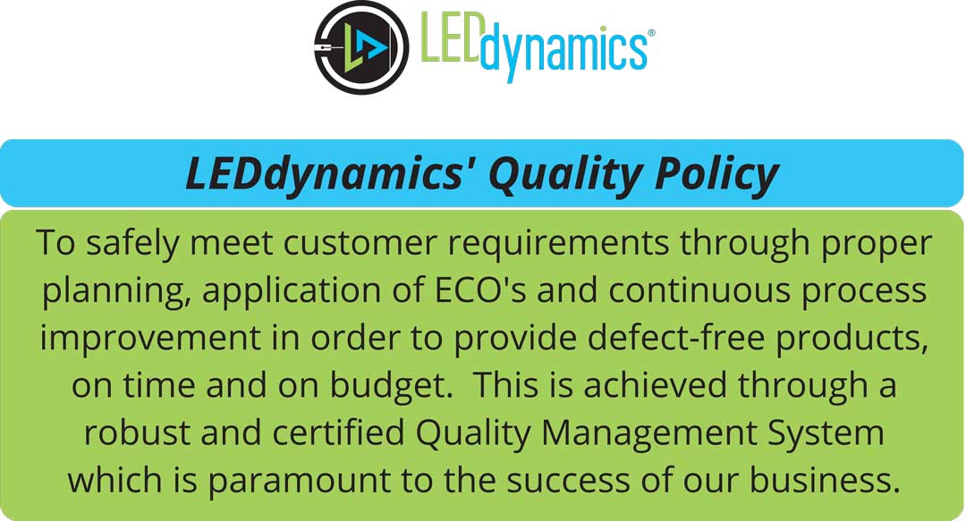 LEDdynamics Quality Policy