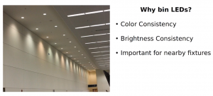 Why bin LEDs?