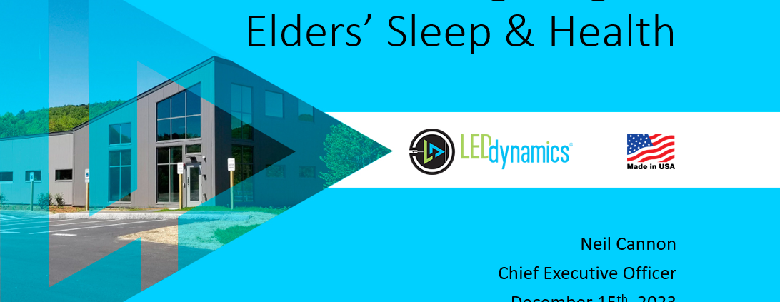 Circadian Lighting for Elders’ Sleep & Health
